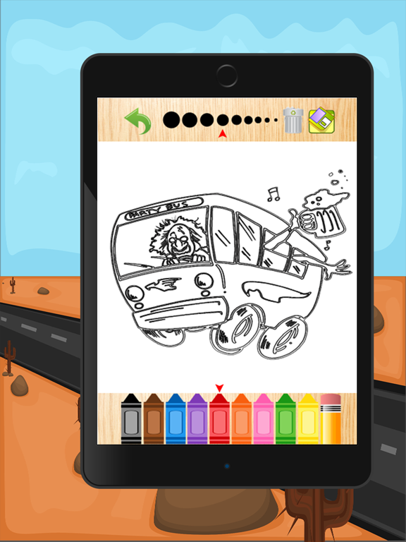 子供のためのゲームトラックの塗り絵。のおすすめ画像4