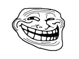 Troll everyone with this troll-face memes sticker pack