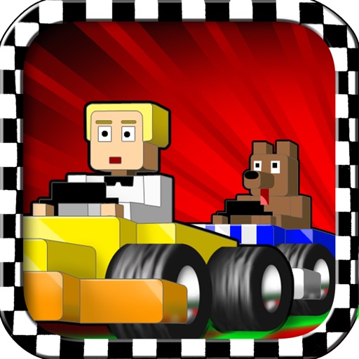 Block And Speed Racing FREE - A Super Fast Blocky Style Go Kart Game icon