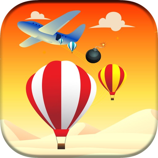 Parachute Crush - finger tap crush top free games icon