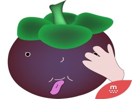 Cute Mangosteen stickers for iMessage