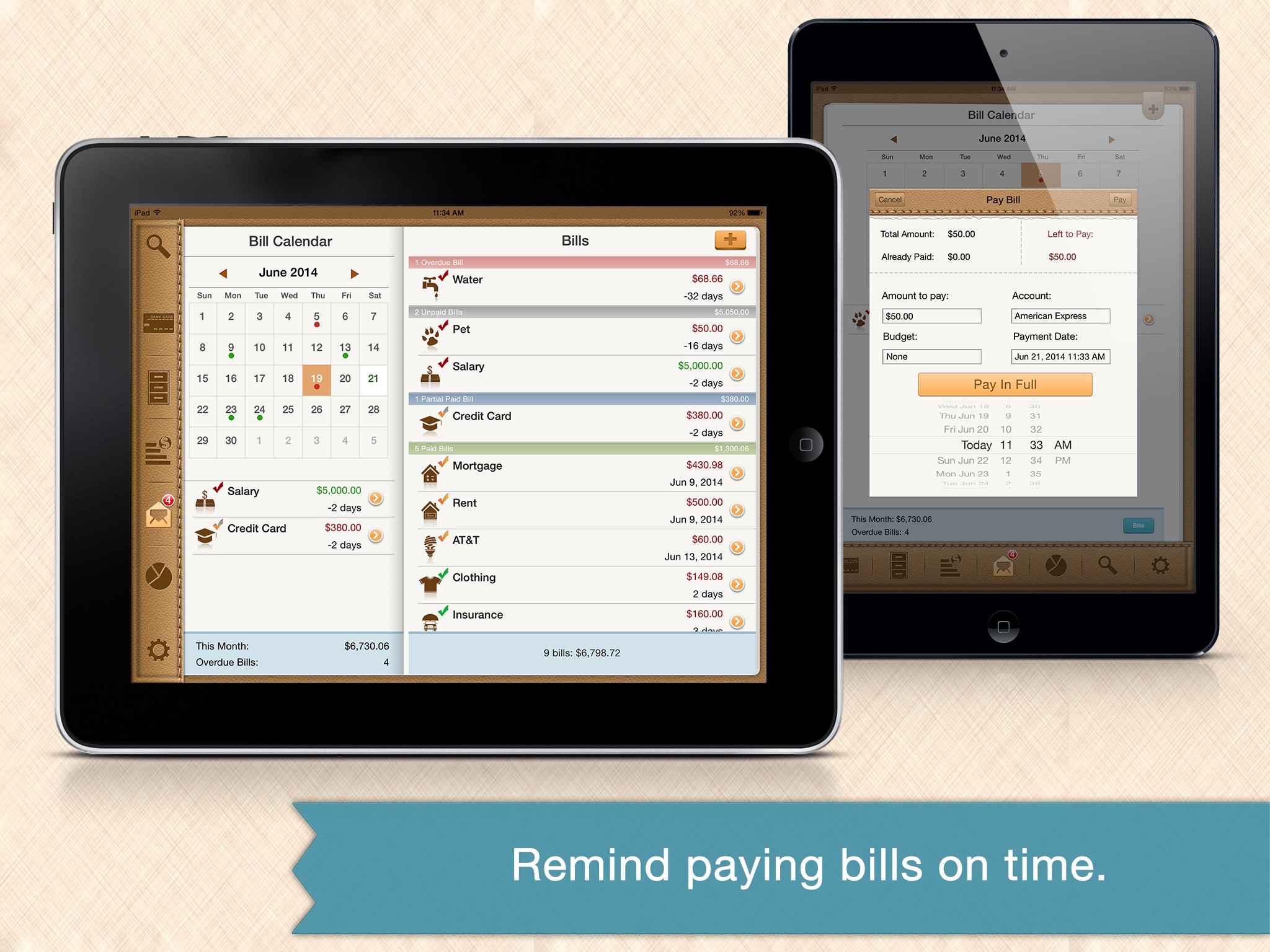 Money Monitor Pro for iPad - Budget & Bill Manager screenshot 3