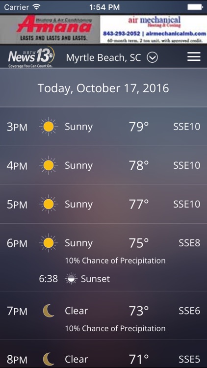 WBTW WX - weather, radar, and forecasts screenshot-4