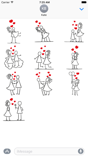 Romantic Couple Stickers