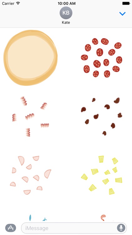 Pizza Foods sticker, cute food stickers for photos