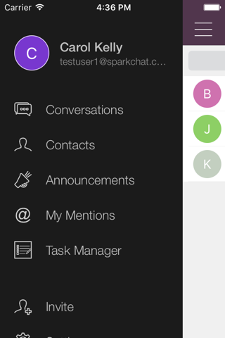 SparkChat Messenger - náhled