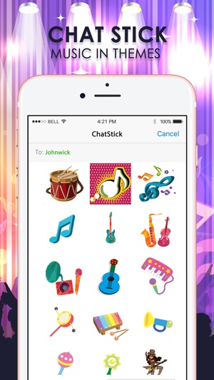 Music Emoji Stickers Keyboard Art Themes ChatStick(圖1)-速報App