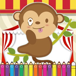 Monkeys Coloring Fun for kids the Fourth Edition