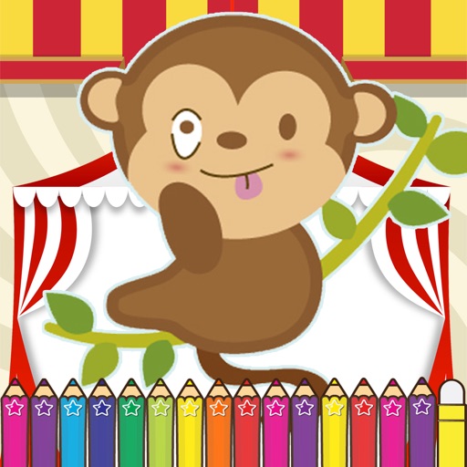 Monkeys Coloring Fun for kids the Fourth Edition iOS App