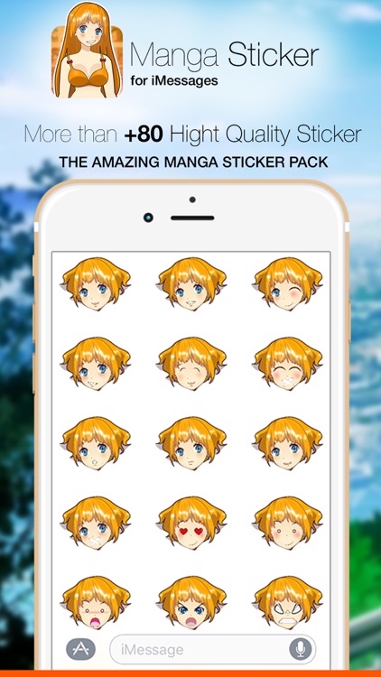Manga Girly Stickers Pack for iMessage