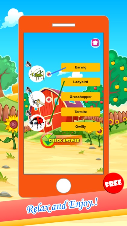 Insect Animals Word Connect Matching Puzzles Games screenshot-3