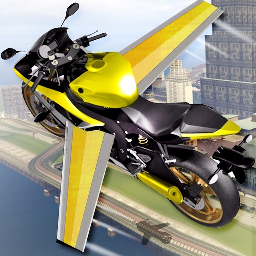 Flying Super MotoGP : Futuristic Motor Bike iOS App