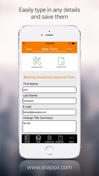 Banking Investment Approval Form