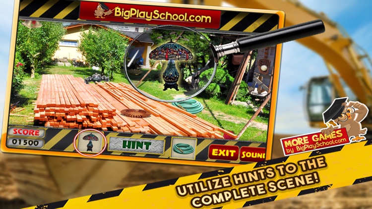 Construction Zone Hidden Objects Game