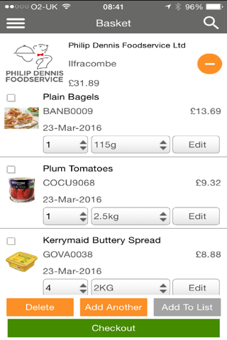 Philip Dennis Foodservice App screenshot 3