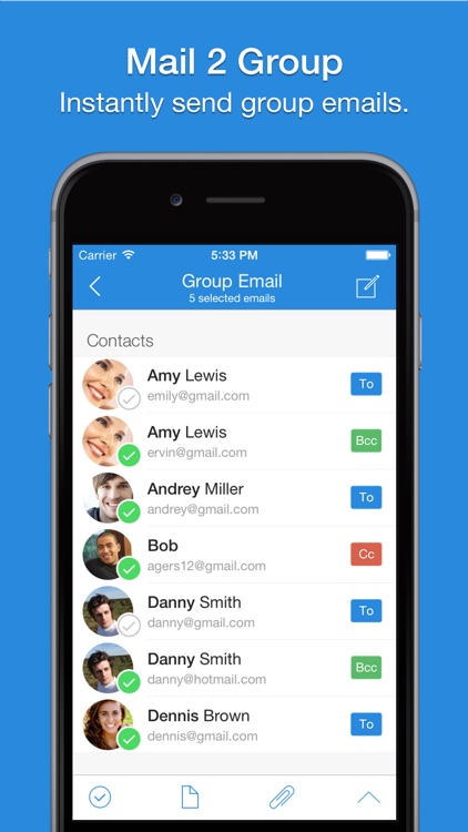 Mail 2 Group - Quickly Email Your Contacts