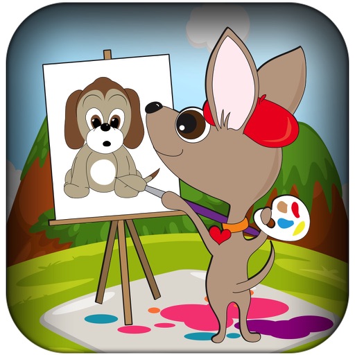 Paint Your Virtual Pet - Draw Fun Art With Your Baby Puppy PRO icon