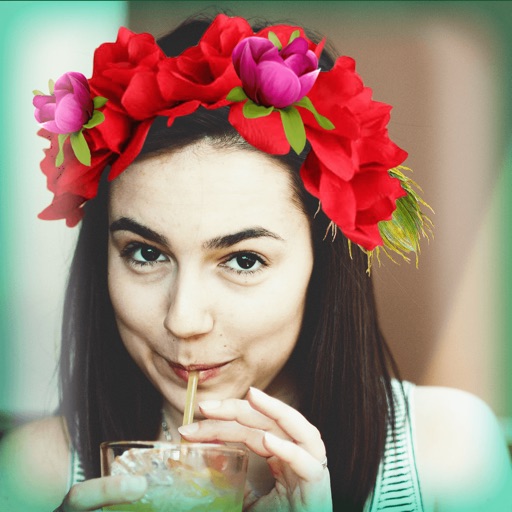 Flower Crown Photo Editor: Cute Hair.style Montage Icon