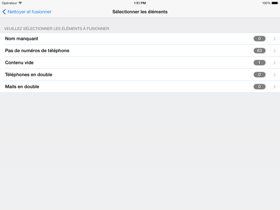 Nettoyer contacts en double Nettoyer contacts en double