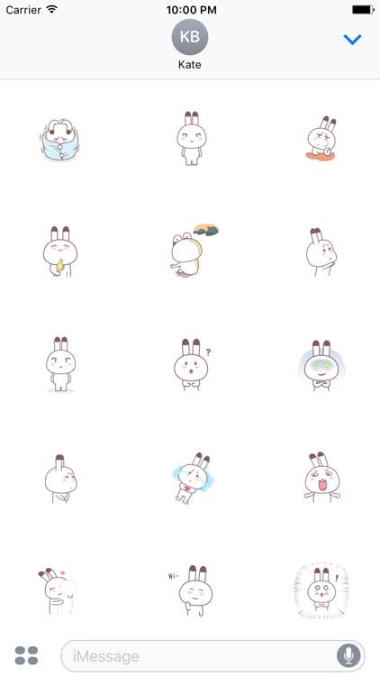 Animated Mola Rabbit stickers pack