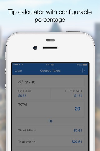 Quebec Taxes (+ tip) screenshot 2
