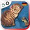 The Story of Miss Moppet in German is a famous and funny book about teasing featuring a kitten and a mouse, written and illustrated by Beatrix Potter