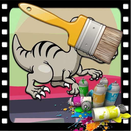 Paint Games Dino Version iOS App