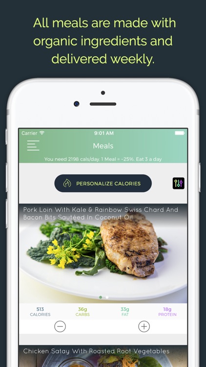 Fuel Meal Delivery: Customized Organic Meals screenshot-0