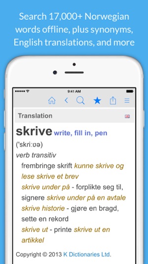 Norwegian Dictionary & Thesaurus +Englis