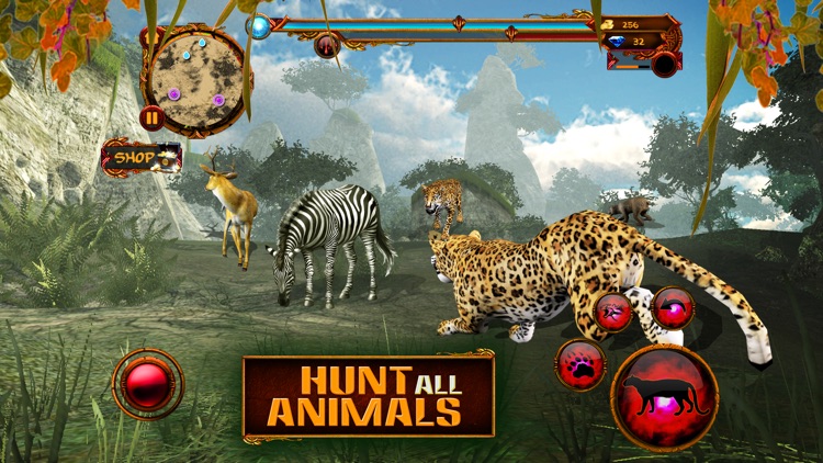 3D Wild Leopard Simulator - Big Cat Attack & Hunt