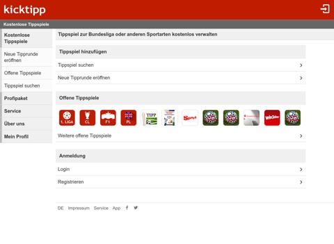 Kicktipp screenshot 2