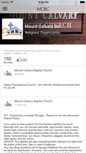 MCBC | Mount Calvary Baptist of Valdese, NC(圖1)-速報App