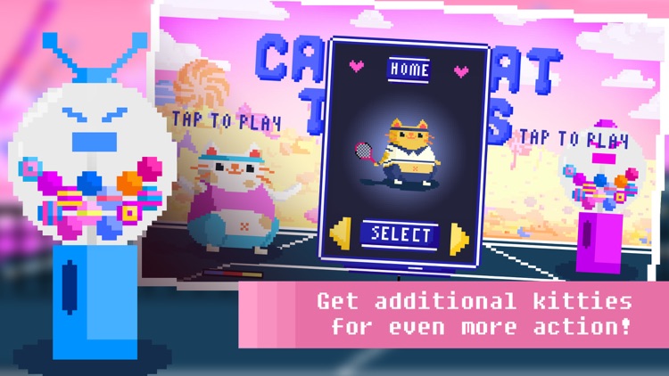 Candy Cat Tennis - Pixel Training screenshot-3