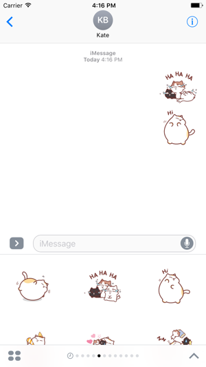 Animated Fluffy Cat Sticker