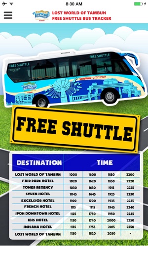 Lost World Free Shuttle Bus Tracker(圖2)-速報App