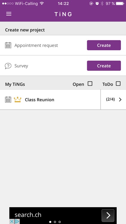 Ting On: Termine finden leicht gemacht