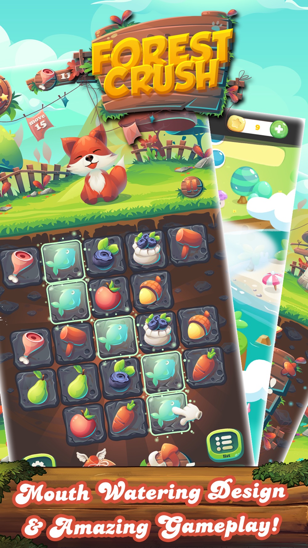 Forest Fruit Crush - Delicious Candy Line & Jelly hack tool