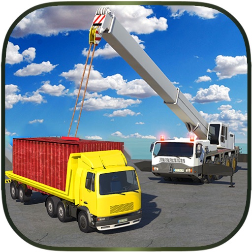 Construction Cran Simulator Truck Driver Icon