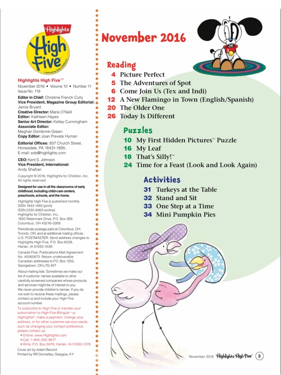 Highlights High Five Magazine: Preschool Reading