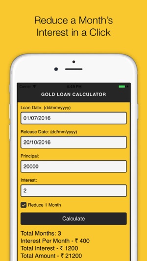 Gold Loan Calculator