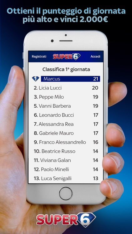 Super 6 – Pronostica e Vinci screenshot-4