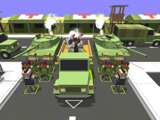 Blocky Army - Moving Tower Defense, game for IOS