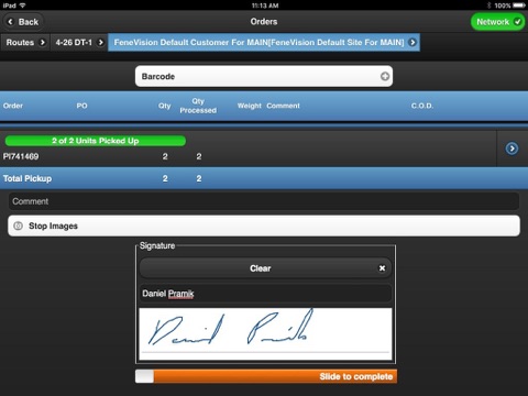 FeneVision Mobile Delivery screenshot 3