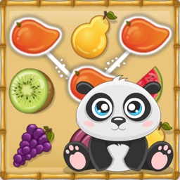 Panda want to eat fruit