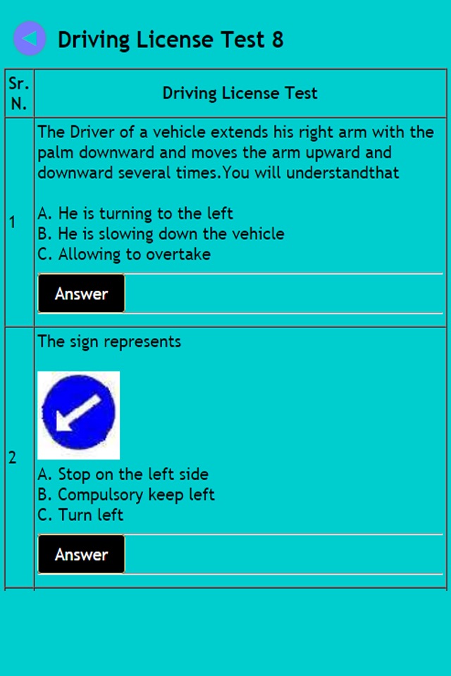 Indian Driving license test screenshot 4