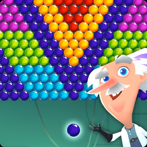 Crazy Scientist Bubble Shooter Icon