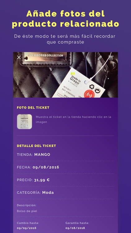 Saved! Escanea y organiza tus tickets screenshot-3