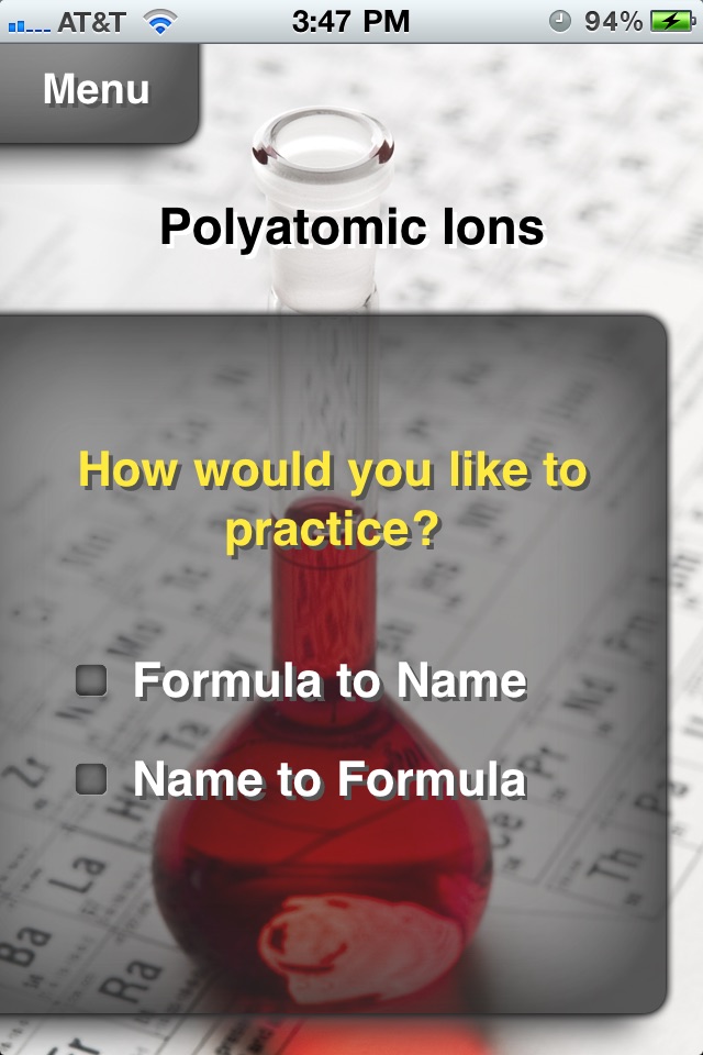 Chemistry Formula Practice screenshot 2