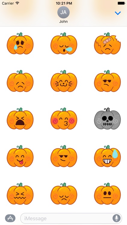Jack-o-Moji Stickers by Mojimade