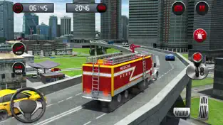 Imágen 2 Rescate Fuego Camión Simulador Juego: 911 Bombero iphone